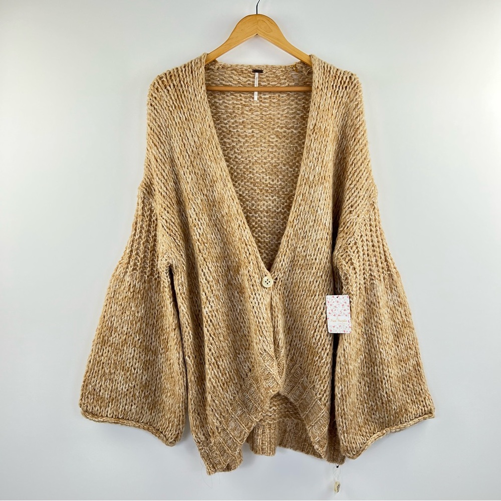 NWT | Free People Home Town Cardigan Chunky Knit Oversized | Size US XL - Picture 4 of 16